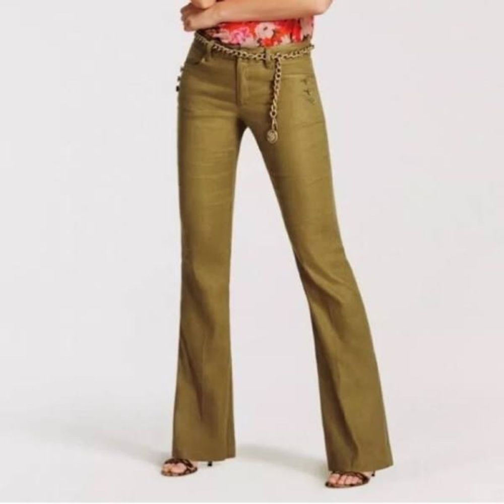CABIā Charlie Olive GreenāLinen Pant Style 5314 Sz2